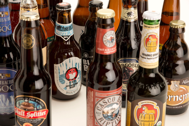 A Variety of Beer Bottles